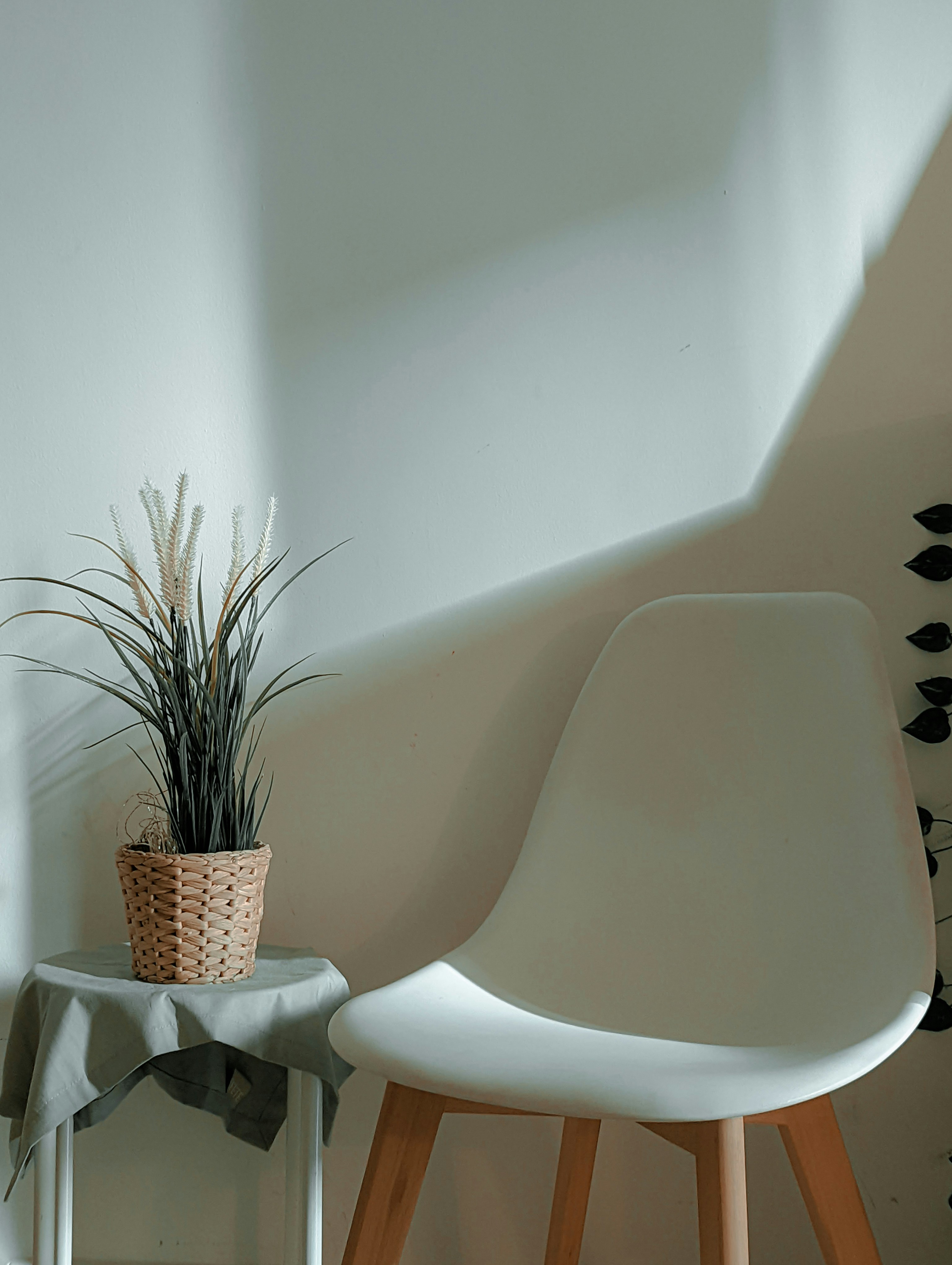 a chair and a table